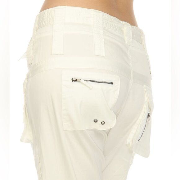 pete & greta Johnny Was Cargo Pants Size 2
NWOT - Ivory Off White Silky Bottoms - Picture 2 of 14